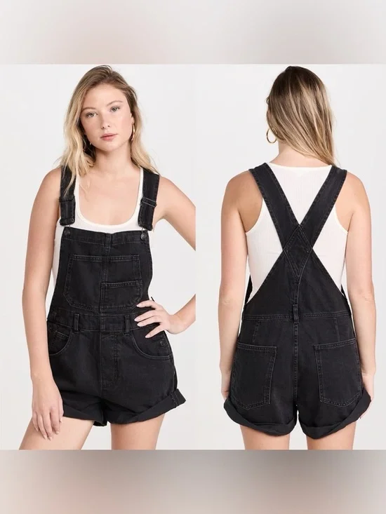 Free People We The Free Ziggy Shortalls - Picture 9 of 9